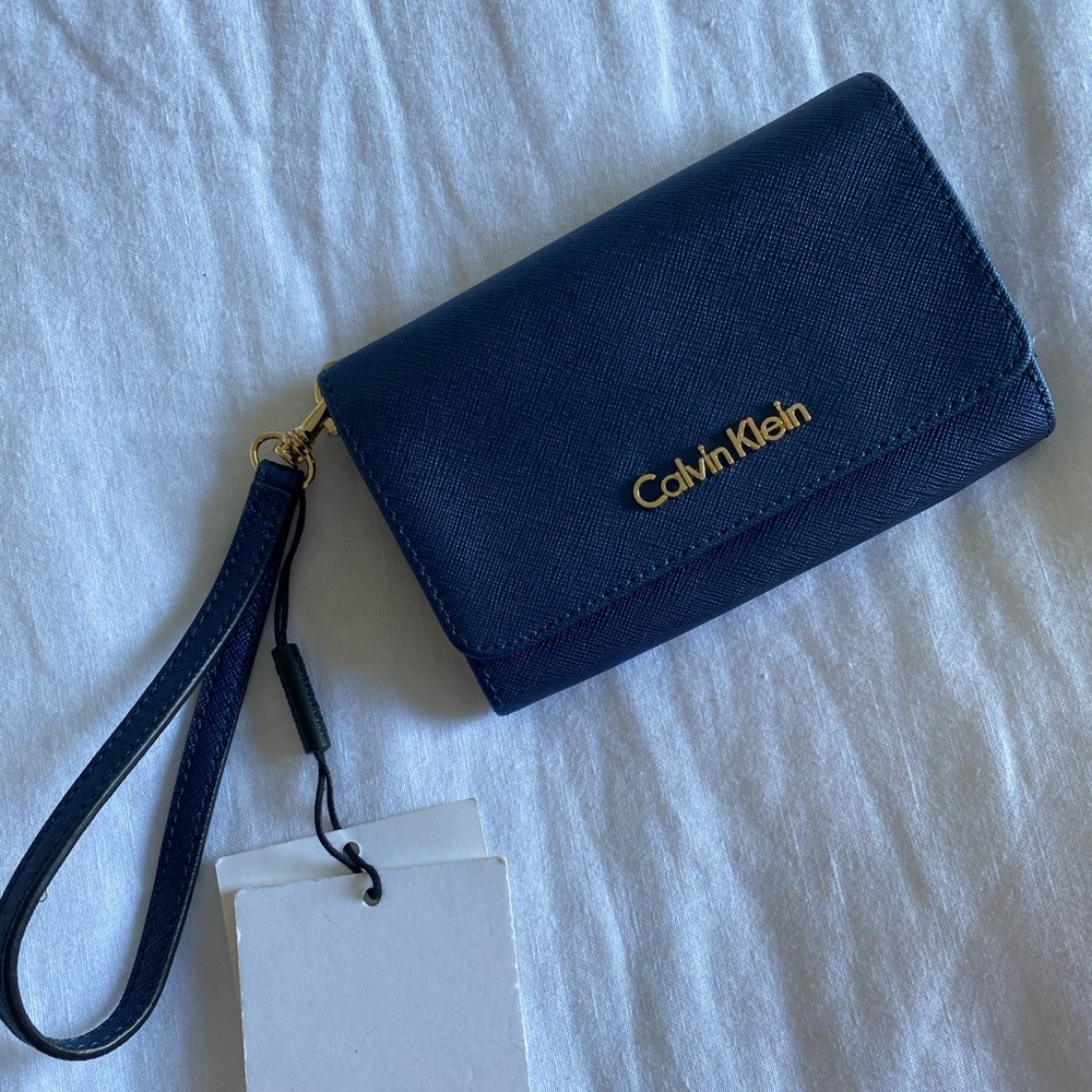Calvin Klein blue clutch